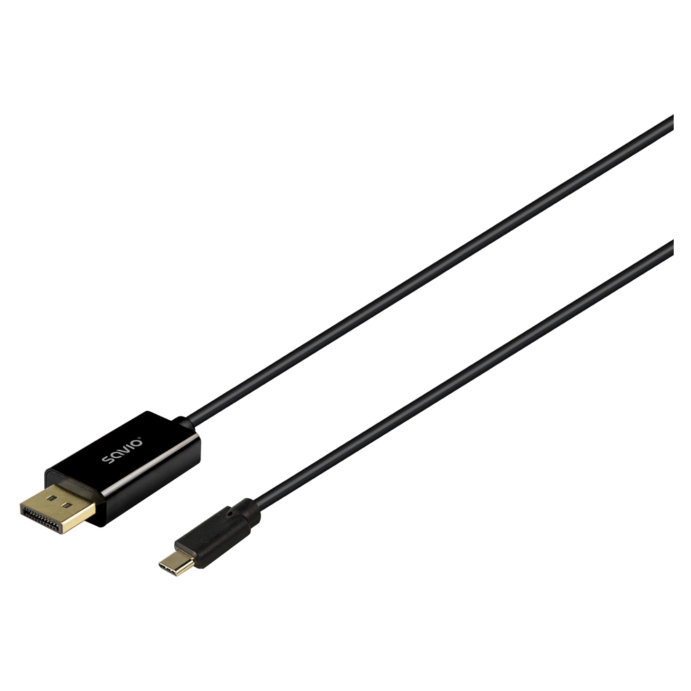 Savio CL-207 USB-C kabel, 2m, crni-1