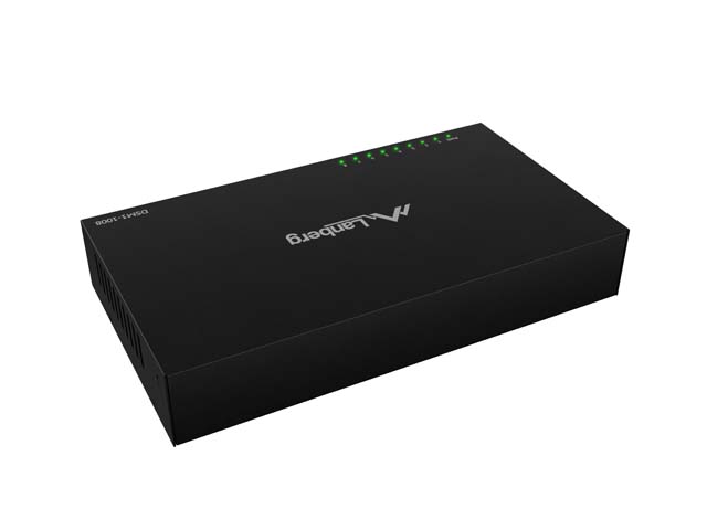 Mrežni switch LANBERG RSGE-08 (8-portni, Gigabit, metalno kućište)-4