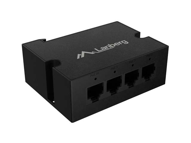 LANBERG PoE+ Extender / Switch PEX-1-3-DIN (1-ulaz/3-izlaza, 90W, DIN)-2