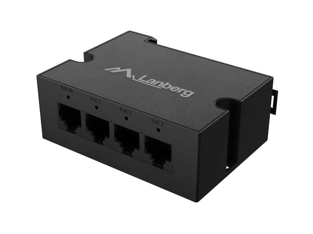 LANBERG PoE+ Extender / Switch PEX-1-3-DIN (1-ulaz/3-izlaza, 90W, DIN)-4