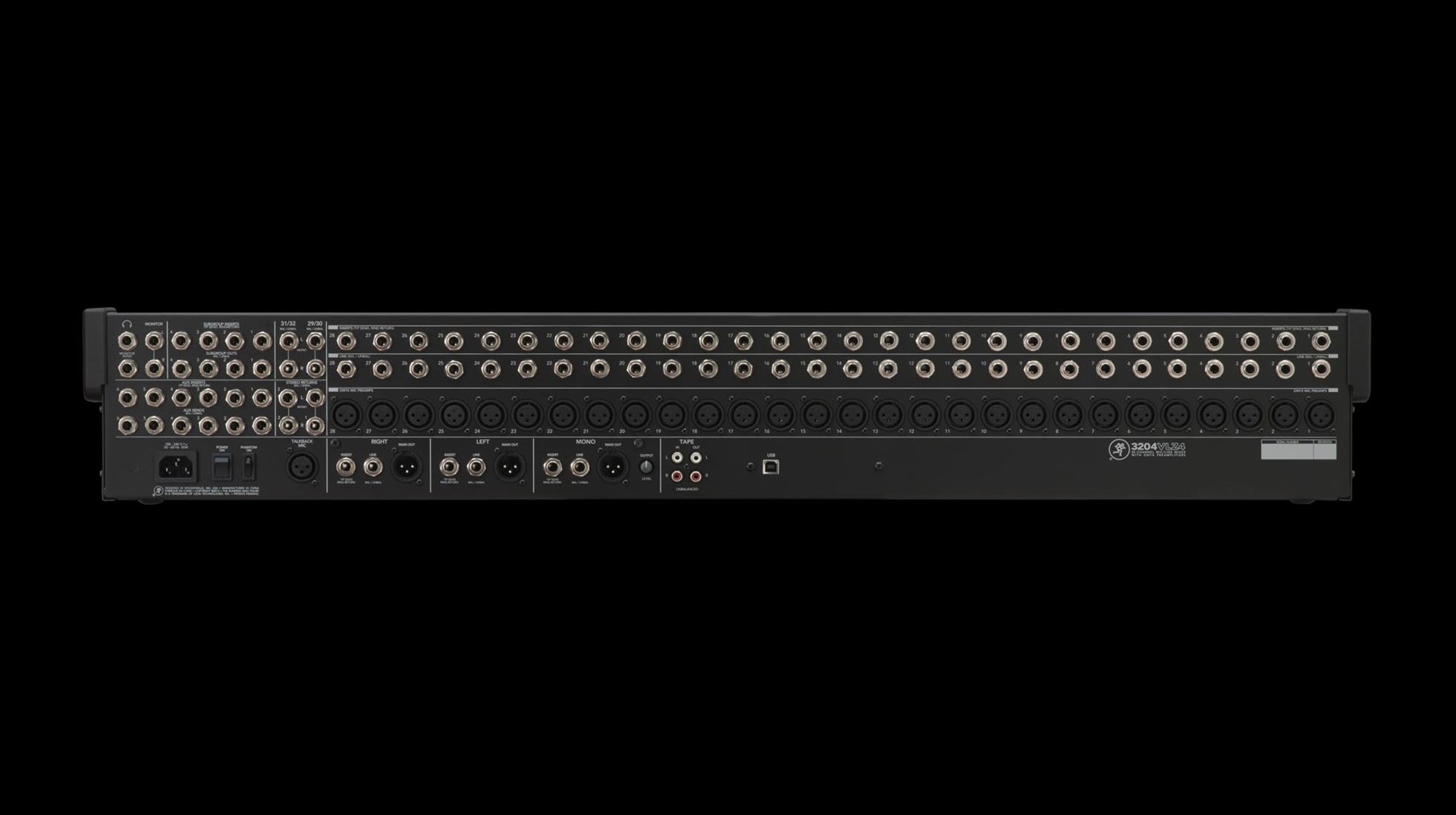 Audio Mikser MACKIE 3204VLZ4, 32-kanalni-4