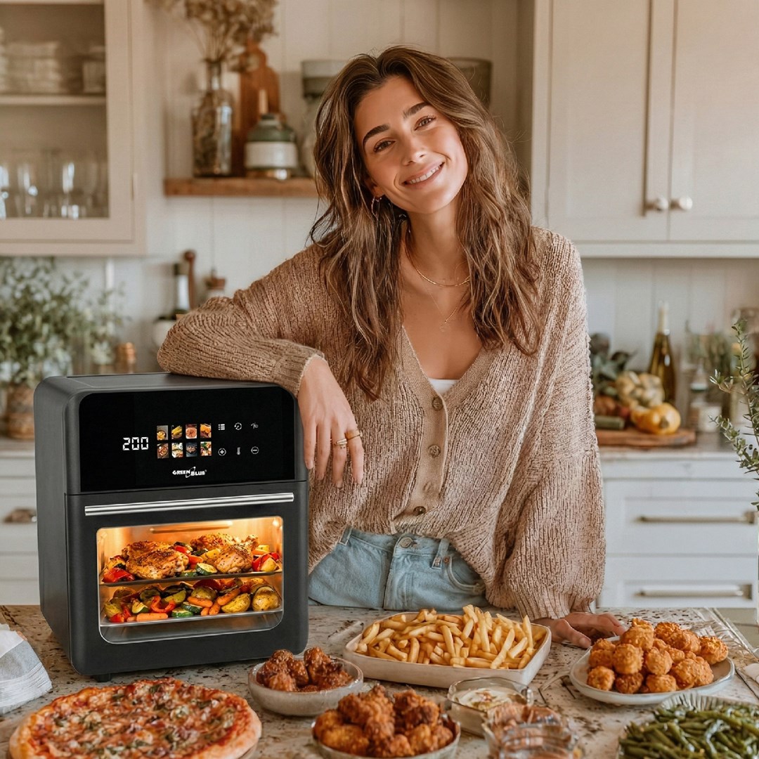 Friteza na vrući zrak GREENBLUE GB950 (1800W, 10L)-2