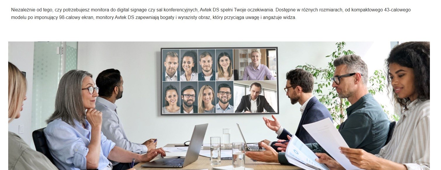 Profesionalni monitor AVTEK DS2 43, 43" UHD 4K, 24/7 rad, 500 nita-7