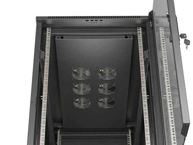 Rack ormar LANBERG FF01-6222-12B, 22U, 600x1000mm, samostojeći, crni-1