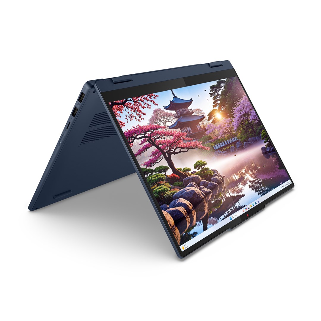 Laptop LENOVO IdeaPad 5 2-in-1 14AKP10 (14" Touchscreen, WUXGA, AMD Ryzen AI 7 350, 16 GB, 1 TB SSD, AMD Radeon Graphics, Windows 11 Home, Non-HR tipkovnica, Plavi)