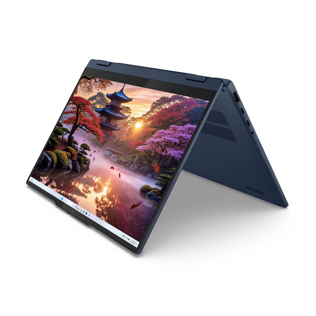 Laptop LENOVO IdeaPad 5 2-in-1 14AKP10 (14" Touchscreen, WUXGA, AMD Ryzen AI 7 350, 16 GB, 1 TB SSD, AMD Radeon Graphics, Windows 11 Home, Non-HR tipkovnica, Plavi)-14