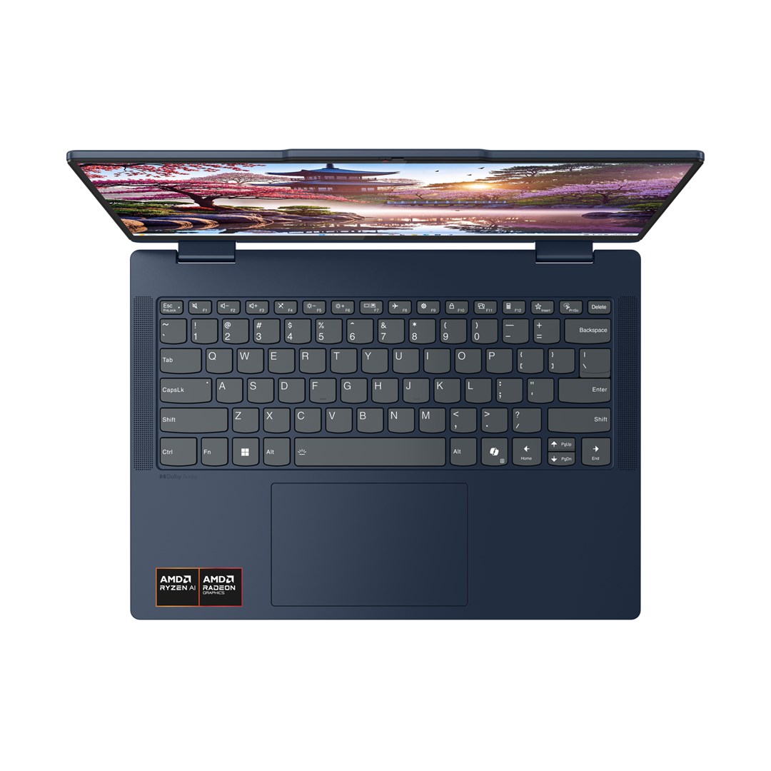 Laptop LENOVO IdeaPad 5 2-in-1 14AKP10 (14" Touchscreen, WUXGA, AMD Ryzen AI 7 350, 16 GB, 1 TB SSD, AMD Radeon Graphics, Windows 11 Home, Non-HR tipkovnica, Plavi)-1