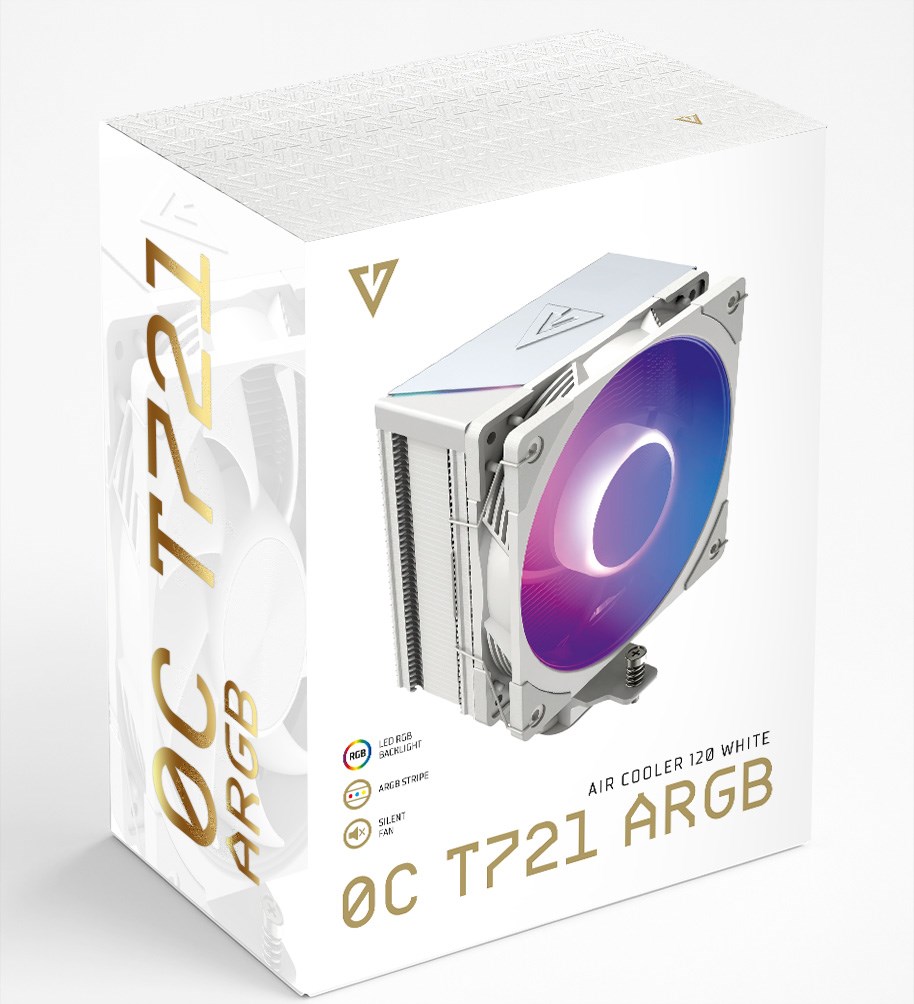 CPU Hladnjak MODECOM Volcano 0C-T721 ARGB, 120mm, bijeli-0