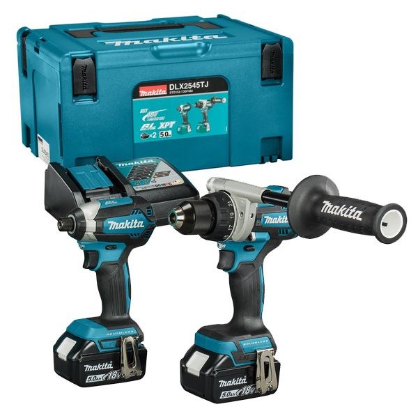 Set akumulatorskih alata MAKITA DLX2544TJ (DDF482 + DTD153) 18V, 2x5.0Ah