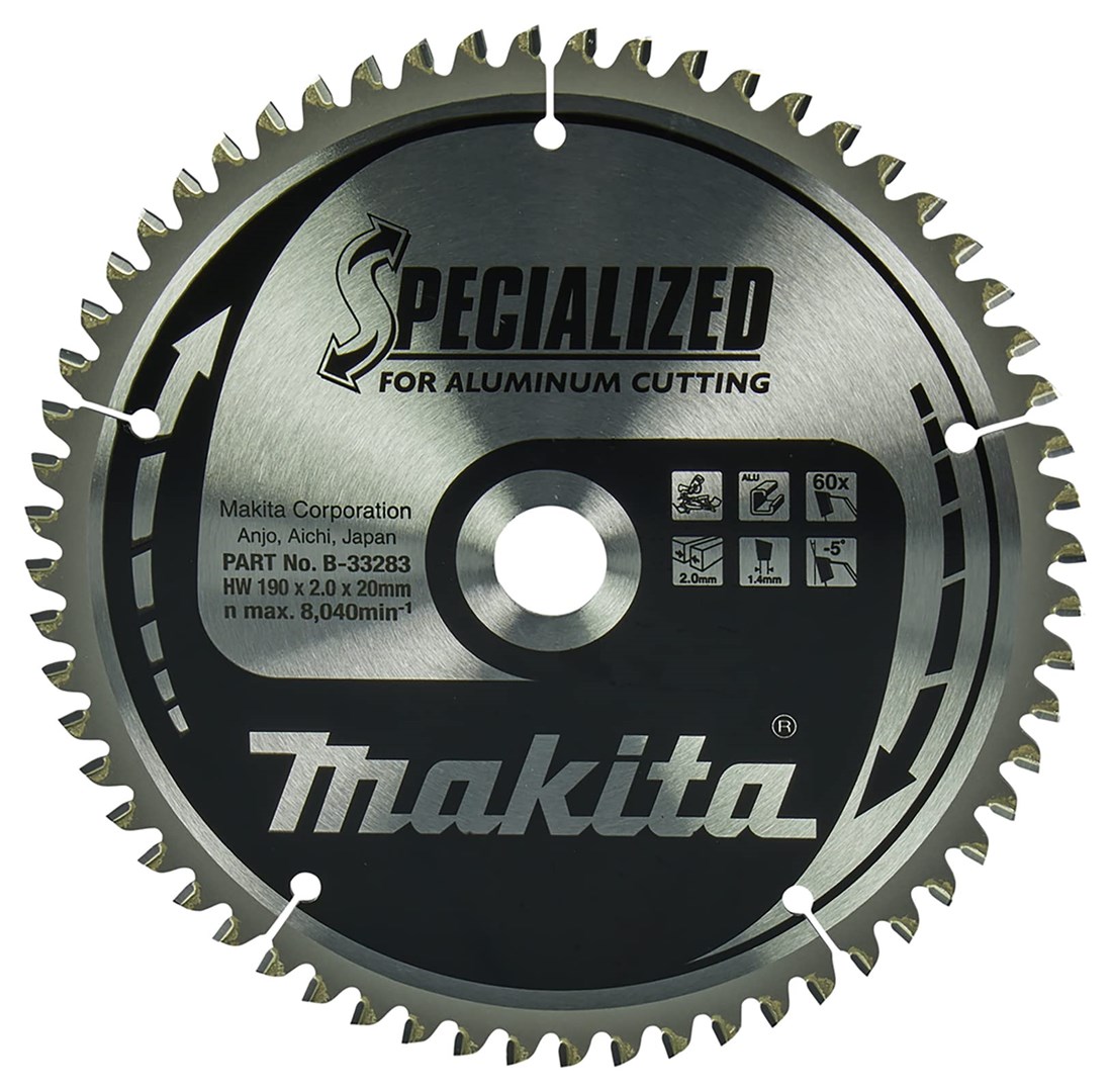 List kružne pile MAKITA B-09662 Specialized 190x20mm 60T za aluminij