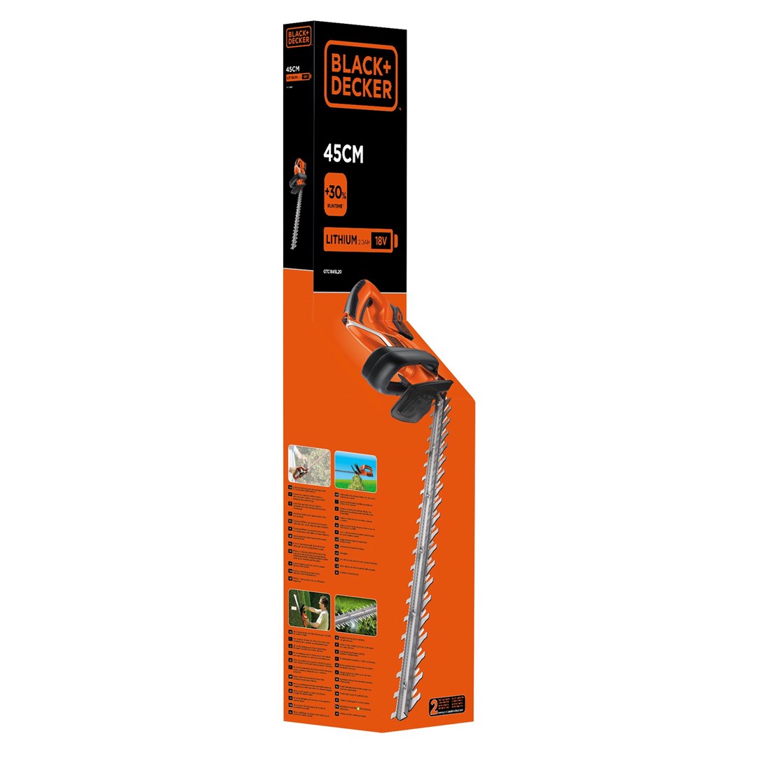 Akumulatorske škare za živicu BLACK+DECKER GTC1845L20-QW (18V, 2.0Ah, 45cm)-4