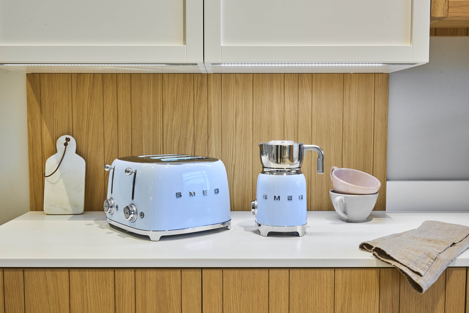 Toster SMEG TSF03 50's Style, 4 utora, Pastelno plava-6