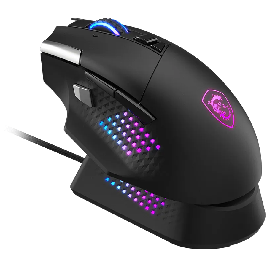 MSI Versa Pro W bežični gaming miš s Dock Pro postoljem-1