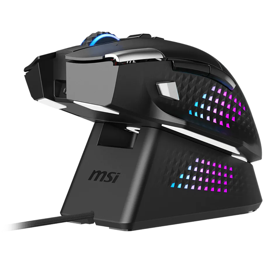 MSI Versa Pro W bežični gaming miš s Dock Pro postoljem-2