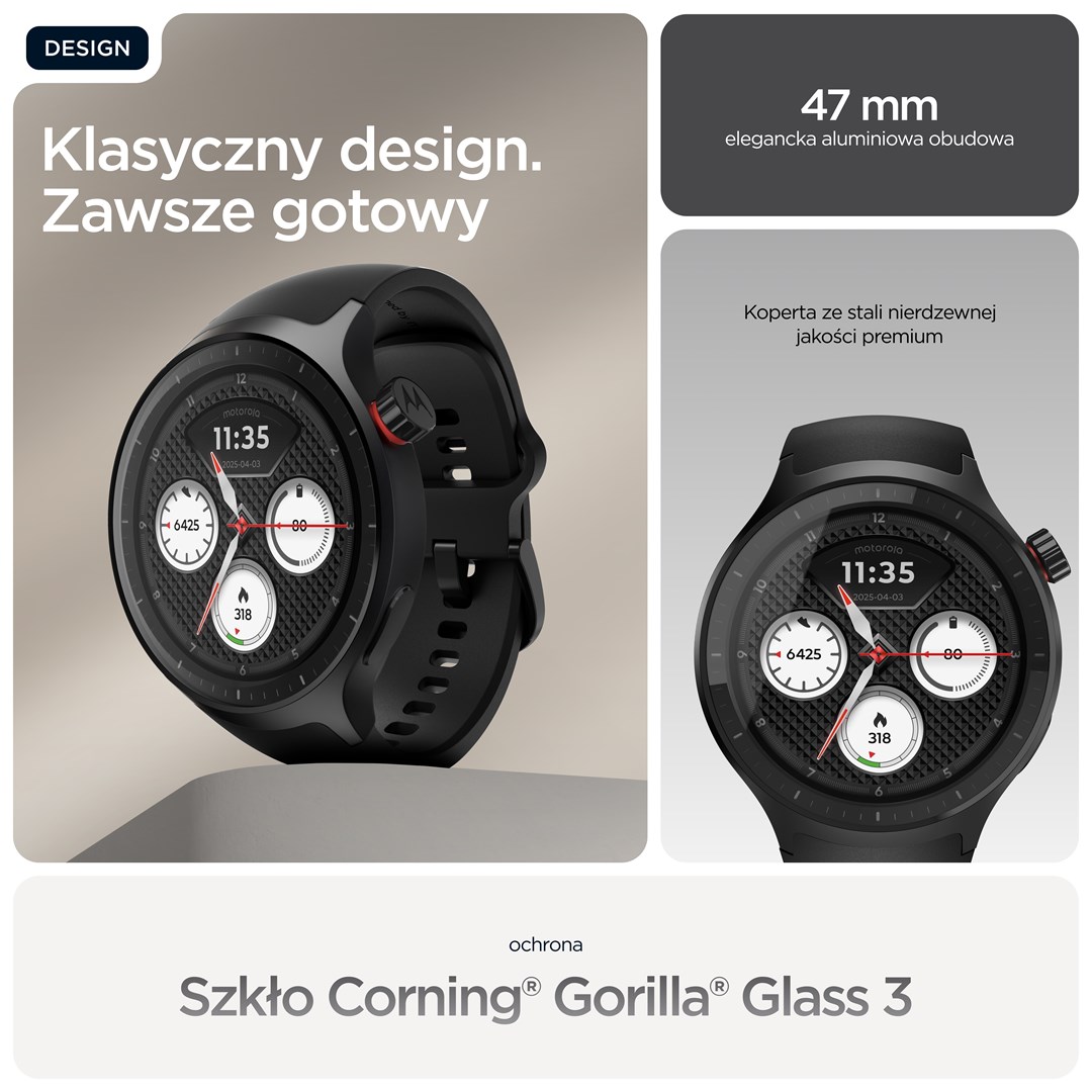 Motorola Moto Watch 3.63 cm (1.43") OLED 47 mm Digital Touchscreen Black GPS (satellite)-6
