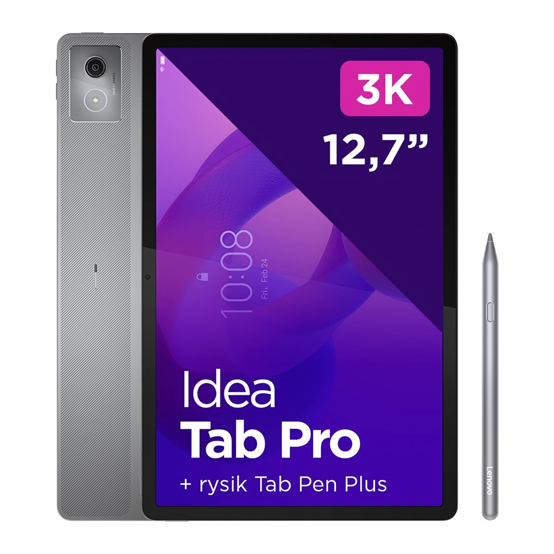 Tablet LENOVO Tab P12 12.7" 3K 8GB/128GB WiFi + Pen (TB373FU, Luna Grey)