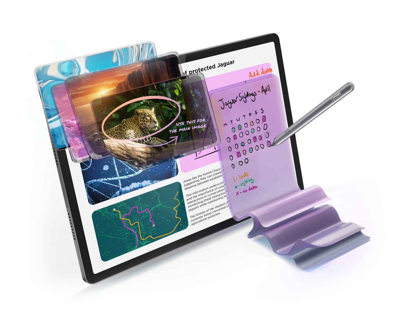 Tablet LENOVO Tab P12 12.7" 3K 8GB/128GB WiFi + Pen (TB373FU, Luna Grey)-15