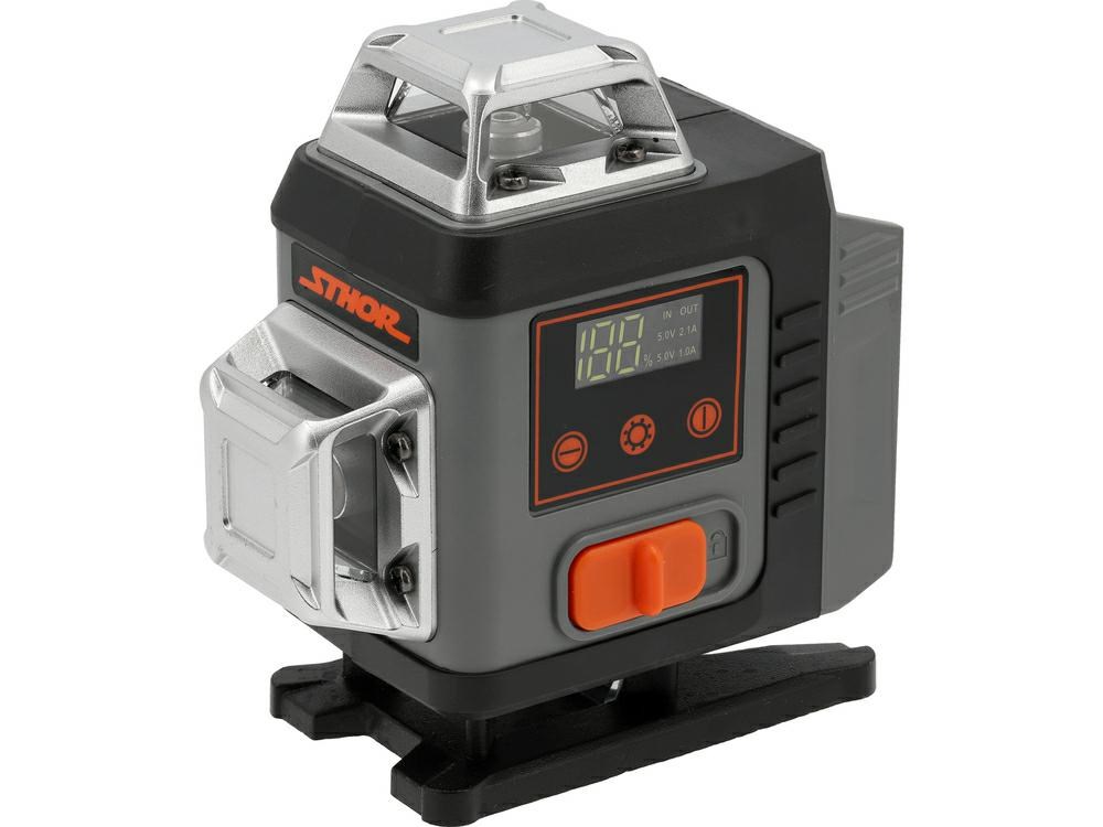 Križni linijski laser STHOR 78341 (4D, 16 linija, zelena zraka)-0