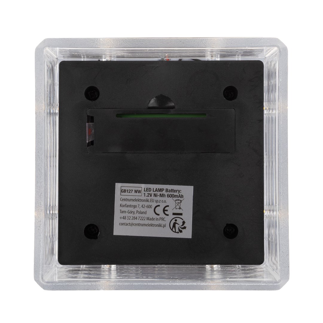 Solarna LED lampa za stup GREENBLUE GB128 WW (100x100mm, 3200K)-1