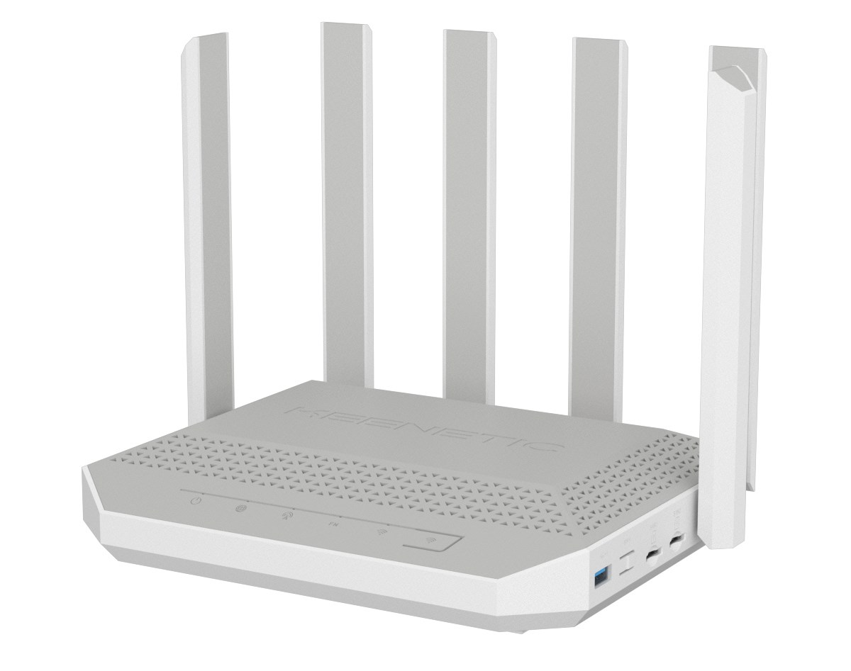 Keenetic Hero 5G (KN-4110) wireless router 2.5 Gigabit Ethernet Dual-band (2.4 GHz / 5 GHz) Grey, White-1