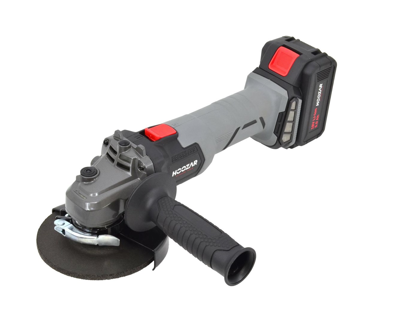 Akumulatorska kutna brusilica HOOZAR AG25BL-T1 (18V, 125mm, 1x 5.0Ah)-0