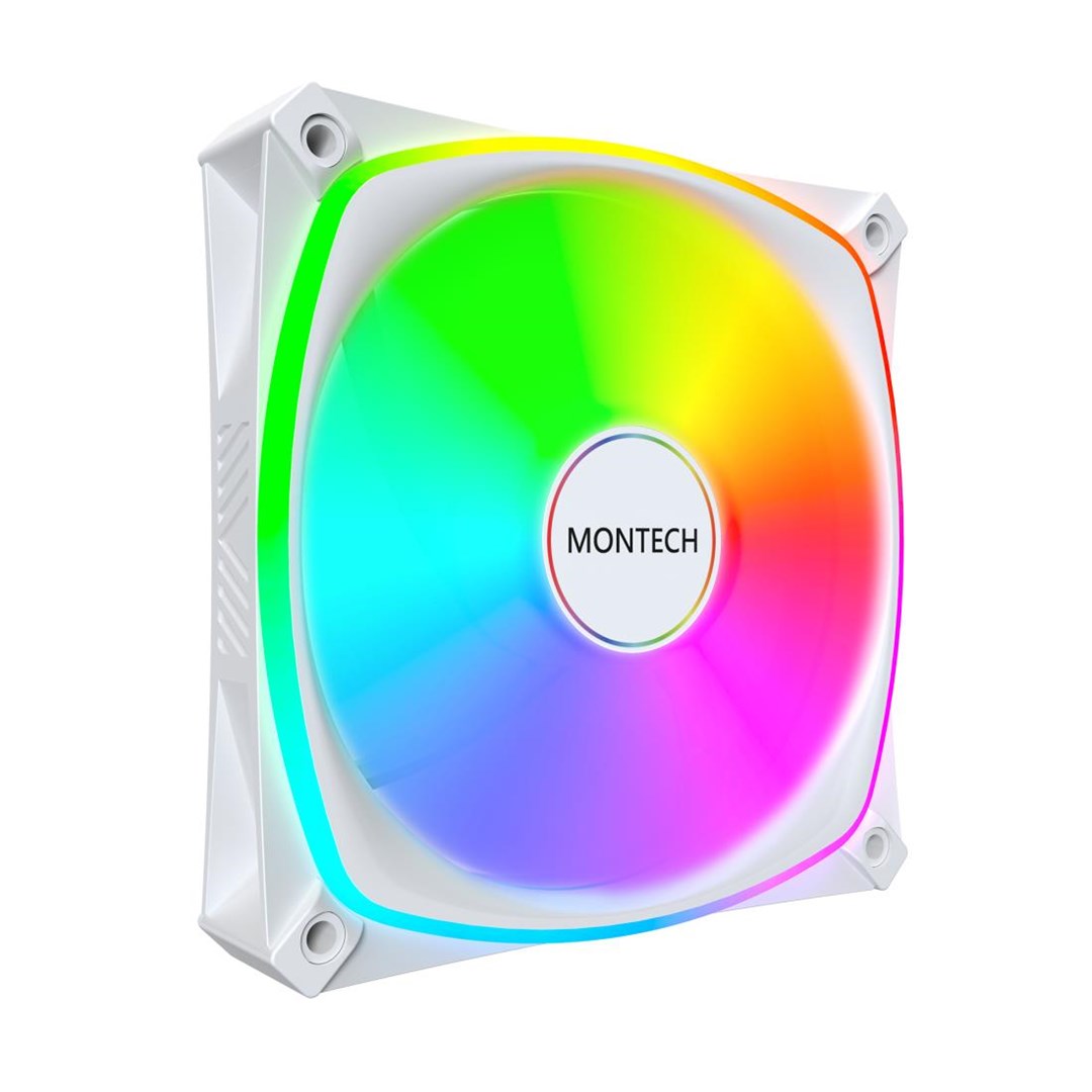 Ventilatori za kućište MONTECH AX120 PWM ARGB 120mm (3 komada, bijela boja)-7