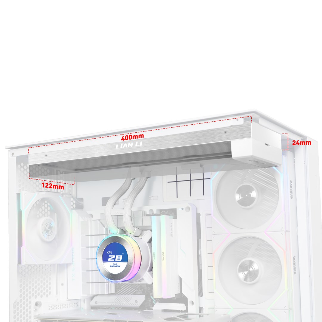 AIO vodeno hlađenje LIAN LI Galahad II LCD 360 SL-INF, 360mm, bijela boja