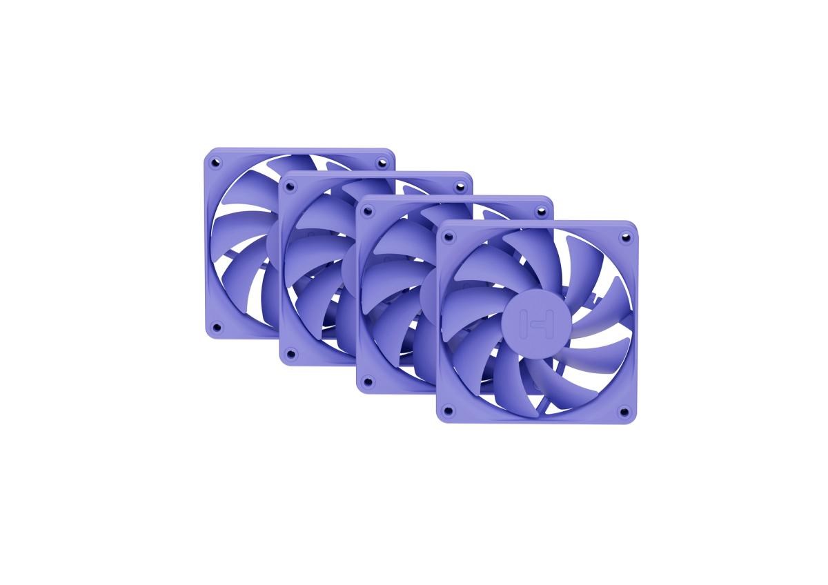 Ventilator za kućište HYTE Flow FA12 120mm ljubičasta boja (4 kom)-0