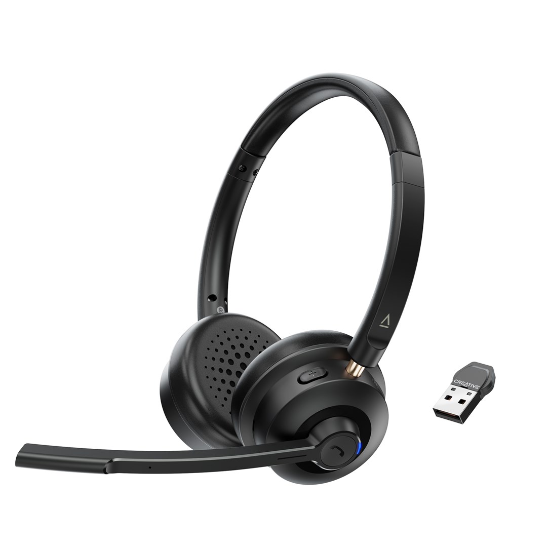 Slušalice CREATIVE Chat USB (USB-C, mikrofon, crne)-2