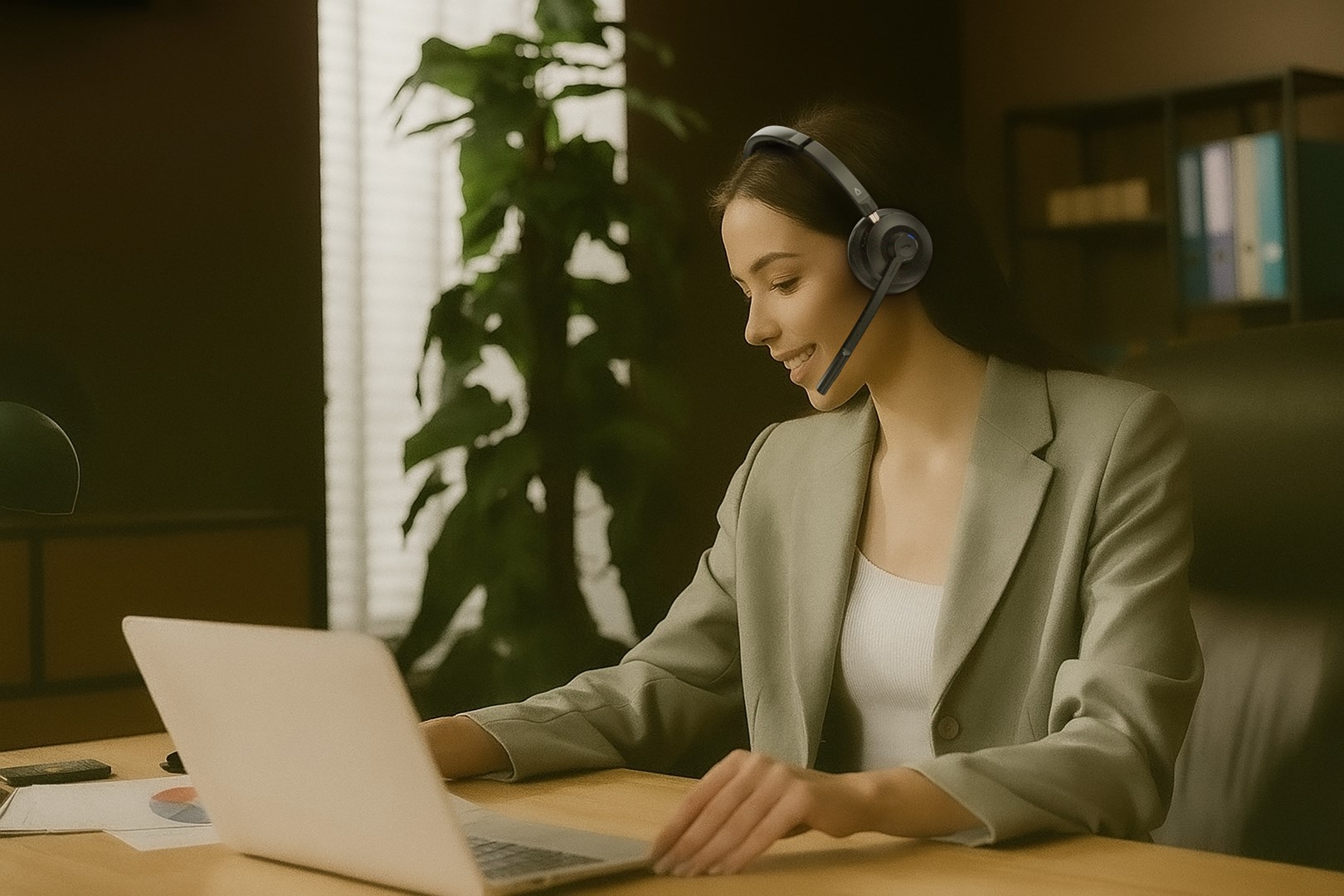 Slušalice CREATIVE Chat USB (USB-C, mikrofon, crne)