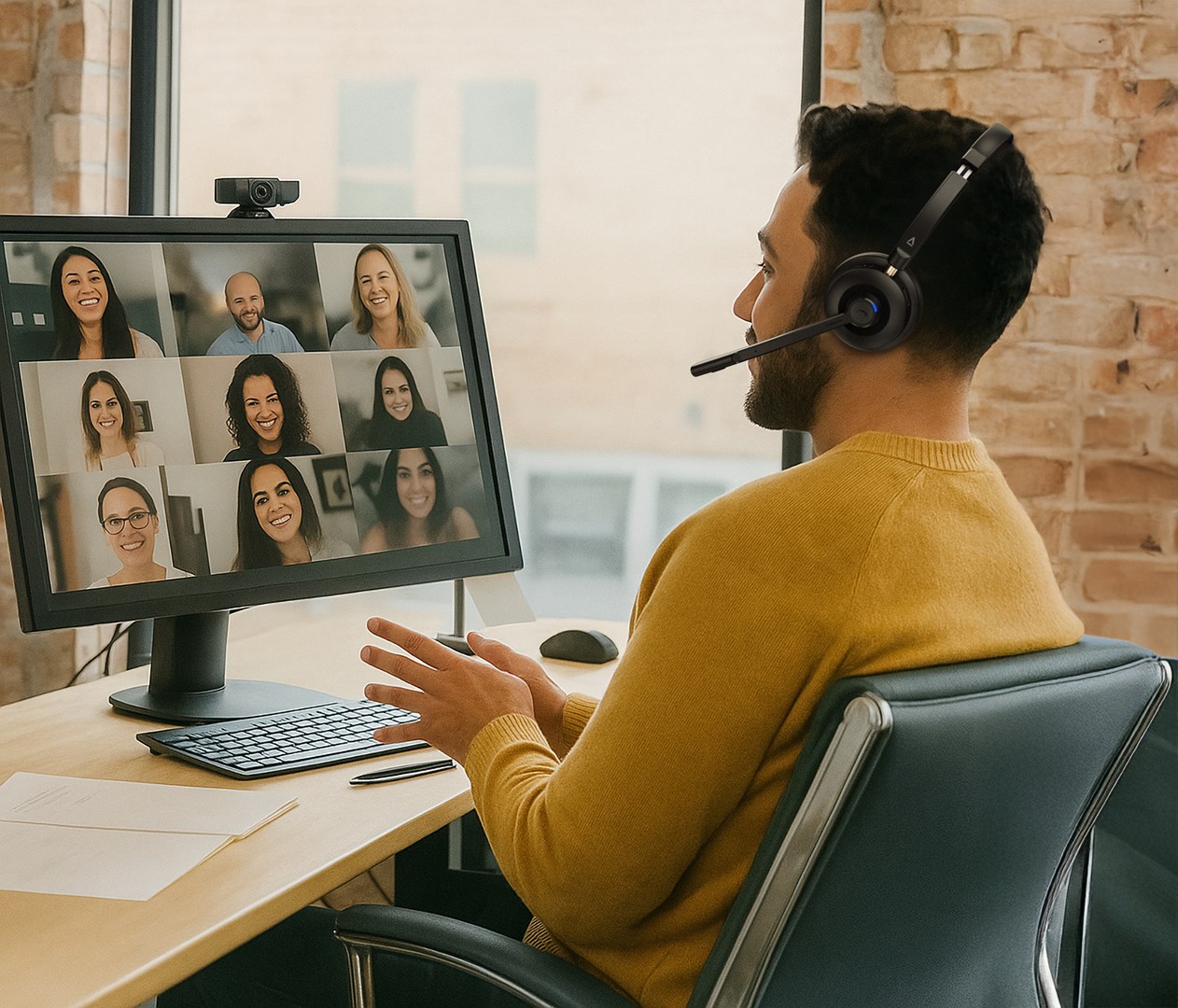 Slušalice CREATIVE Chat USB (USB-C, mikrofon, crne)-1