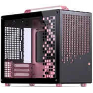 JONSPLUS Z20 Micro-ATX kućište s ručkom, crno/roza boja-0