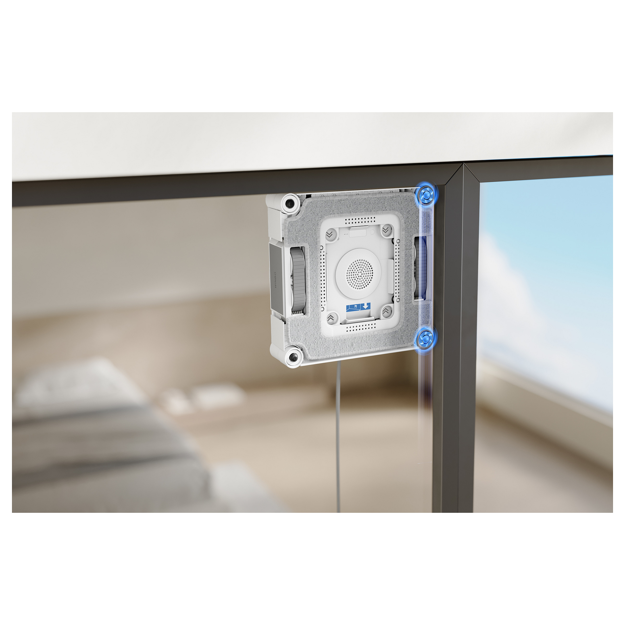 Robotski čistač prozora ECOVACS WINBOT W3 OMNI (WIN-SLAM 5.0, 8000 Pa, OMNI stanica, bijela boja)-27