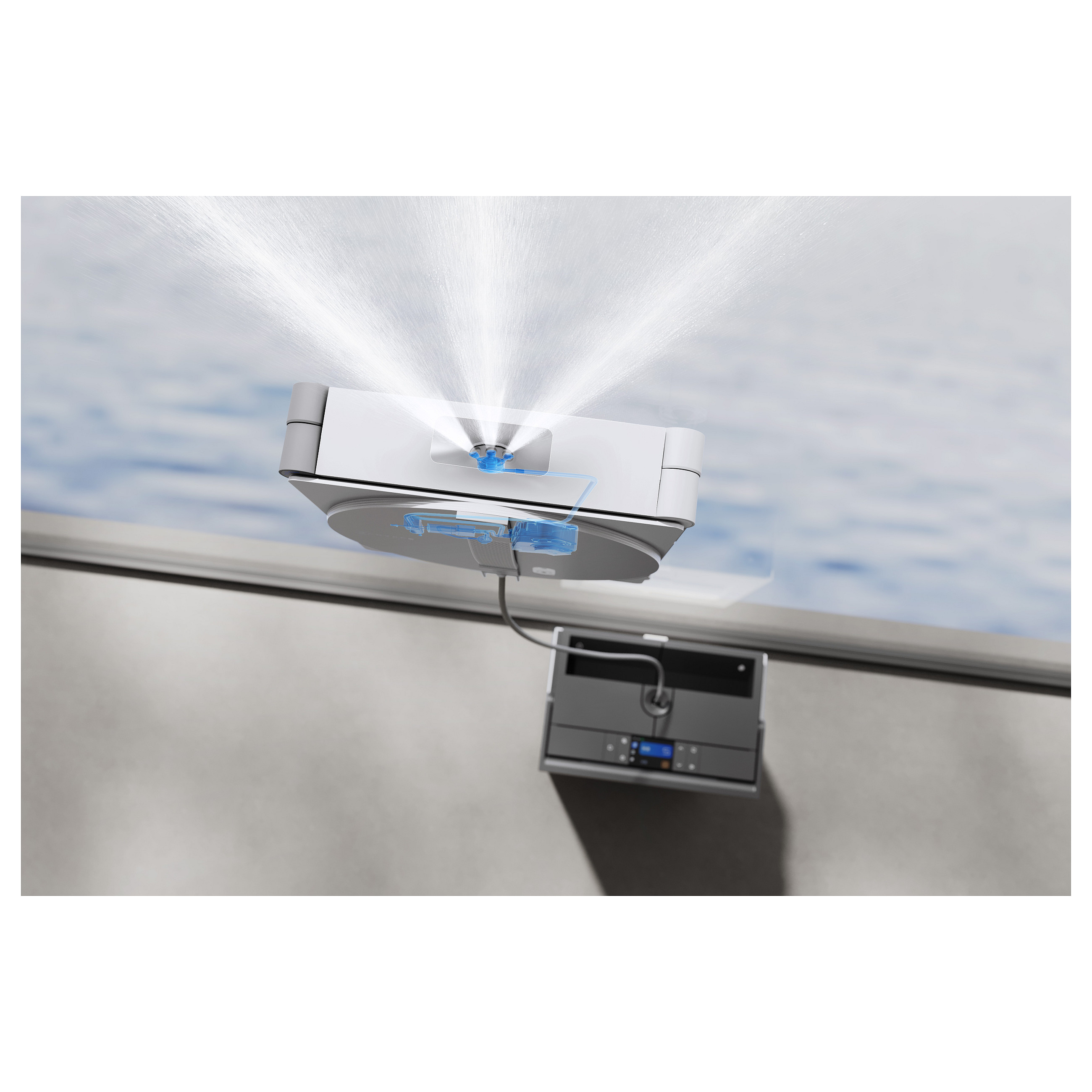 Robotski čistač prozora ECOVACS WINBOT W3 OMNI (WIN-SLAM 5.0, 8000 Pa, OMNI stanica, bijela boja)-44