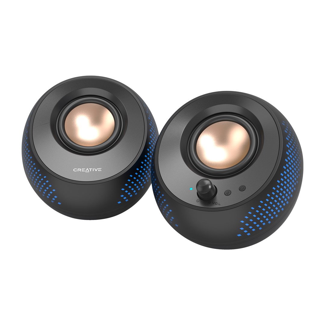 Zvučnici CREATIVE Pebble X 2.0 USB-C Bluetooth RGB crna boja-4