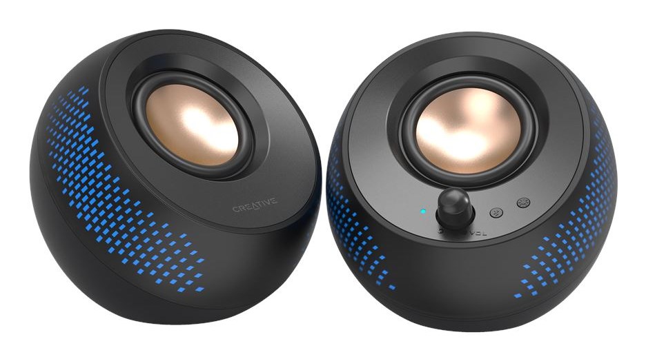 Zvučnici CREATIVE Pebble X 2.0 USB-C Bluetooth RGB crna boja