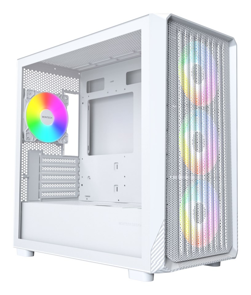 Kućište za računalo MONTECH X5M Micro Tower ARGB bijela boja-0