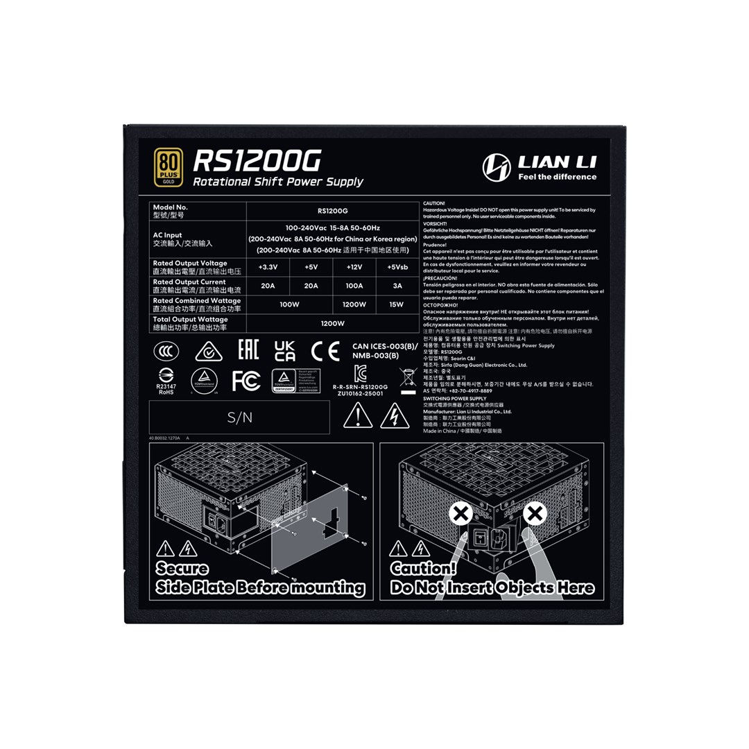 Napajanje LIAN LI SP1200 1200W 80+ Platinum SFX modularno-6