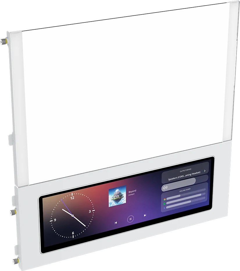 Komplet za nadogradnju kućišta CORSAIR 4000D/5000D RGB & LCD, bijela boja-1