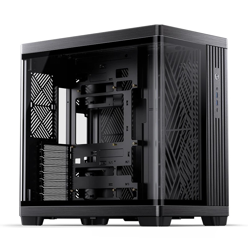 Kućište za računalo JONSBO TK-4 Midi-Tower ATX (kaljeno staklo, crna boja)-8