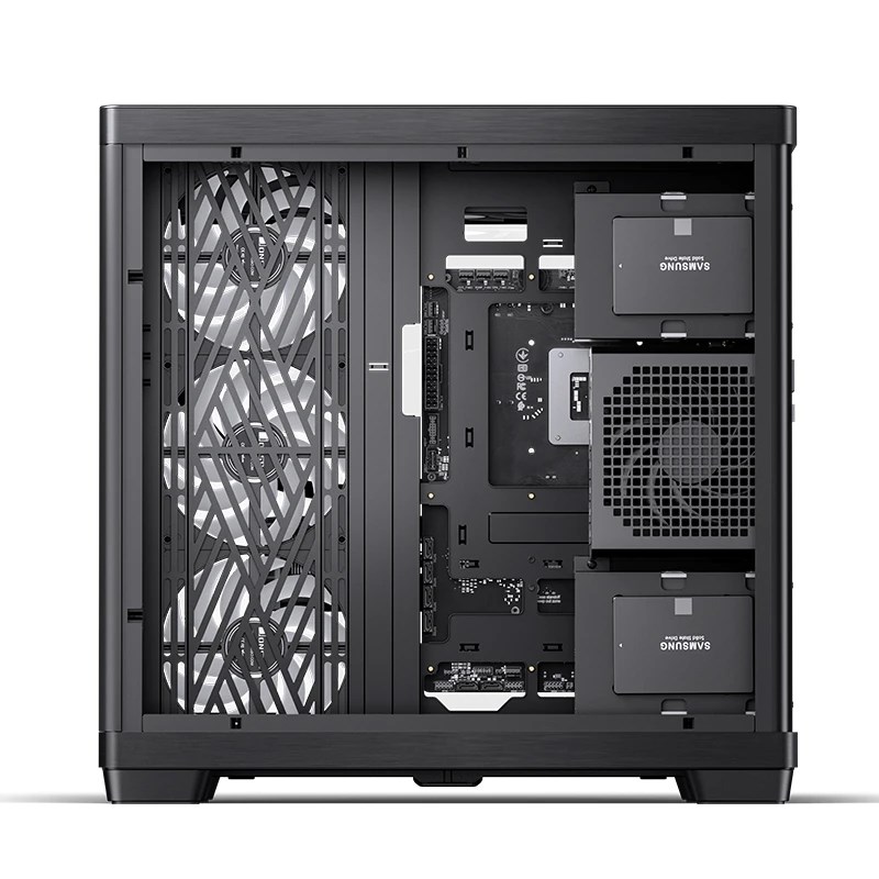 Kućište za računalo JONSBO TK-4 Midi-Tower ATX (kaljeno staklo, crna boja)-1