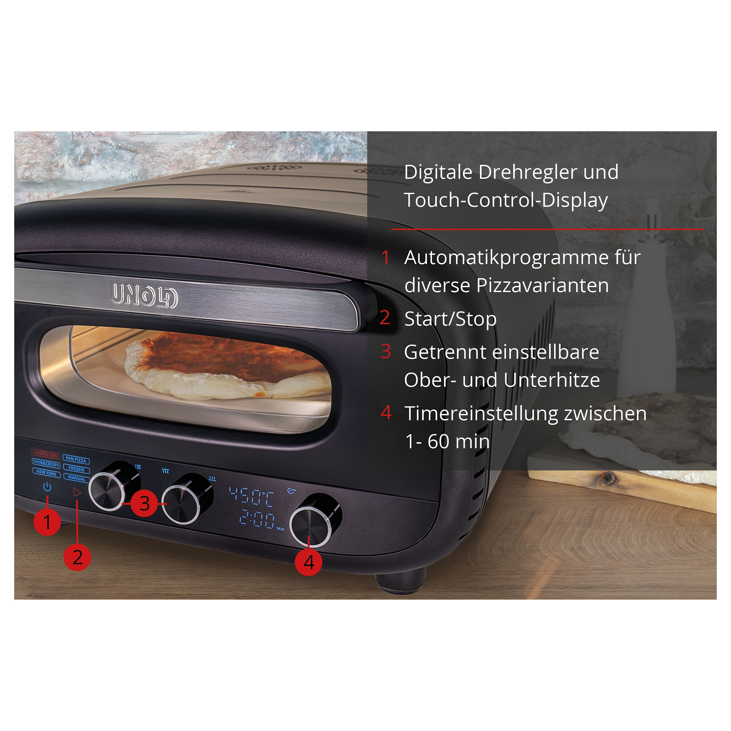 Pizza pećnica UNOLD LUIGI 68805-7