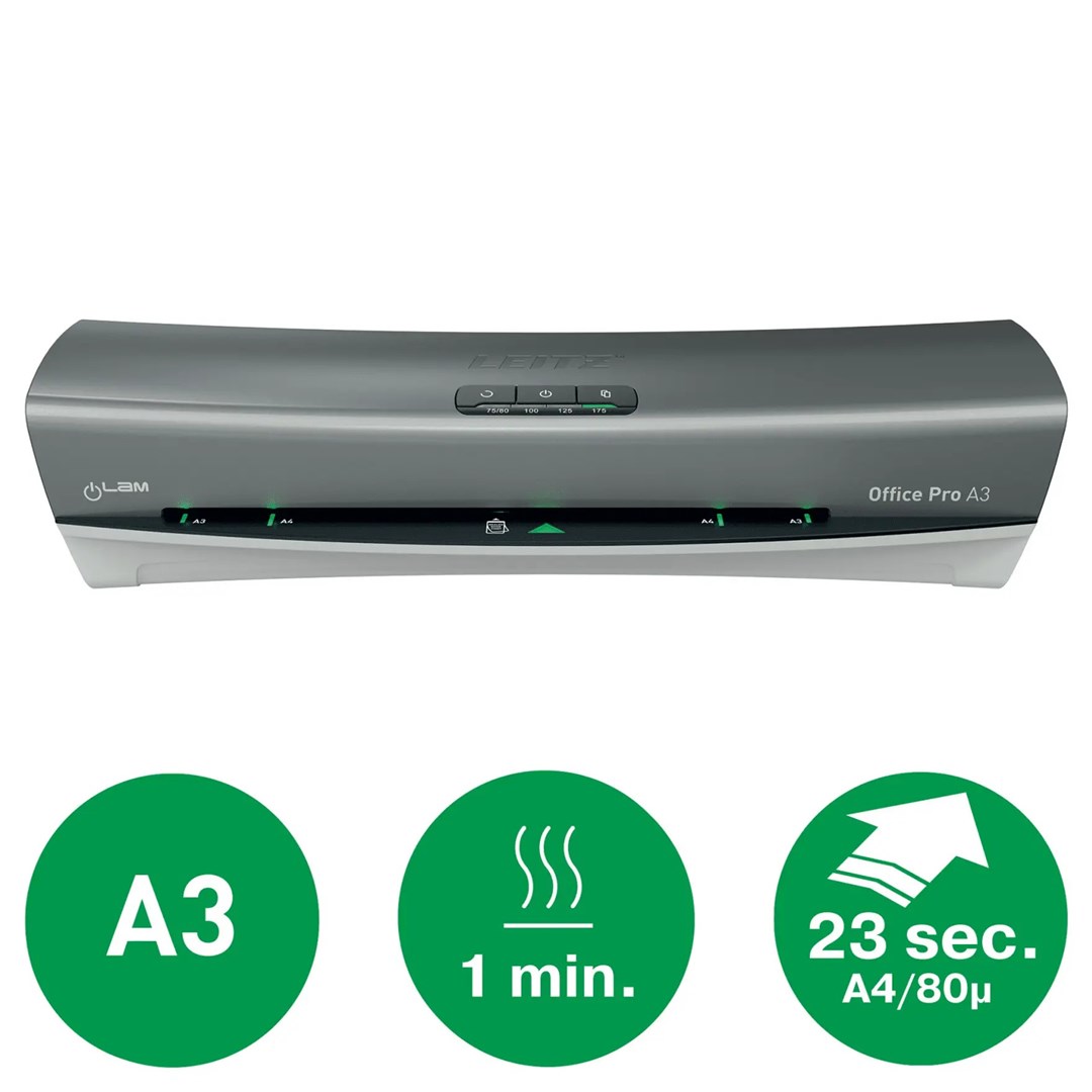 Leitz iLAM Office Pro A3 Silver Laminator-6
