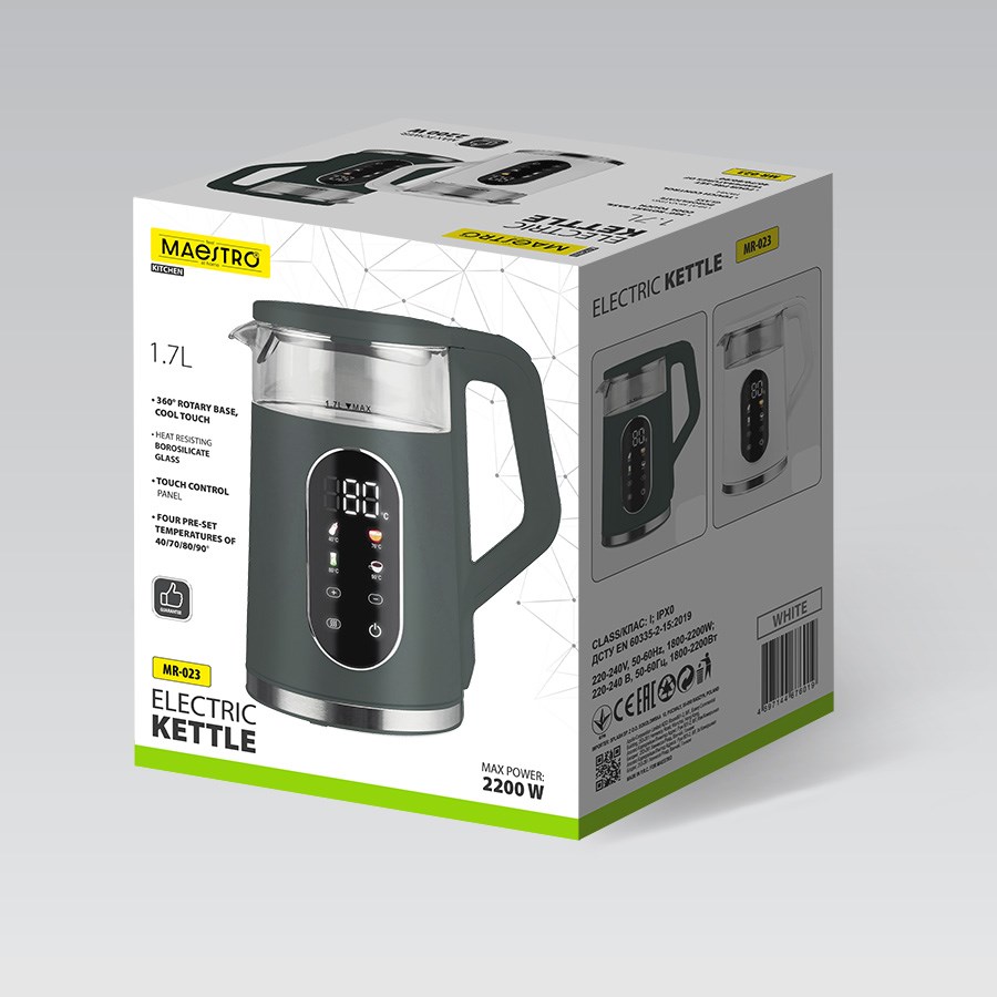 Electric kettle Maestro MR-023 (MR-023-GREEN) Green-3