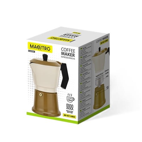 Kafetijera MAESTRO MR-1657-3 (za 3 šalice, bež boja)-2