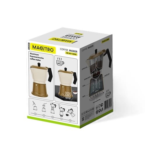 Kafeterija MAESTRO MR-1657-6 za 6 šalica, bež boja-3