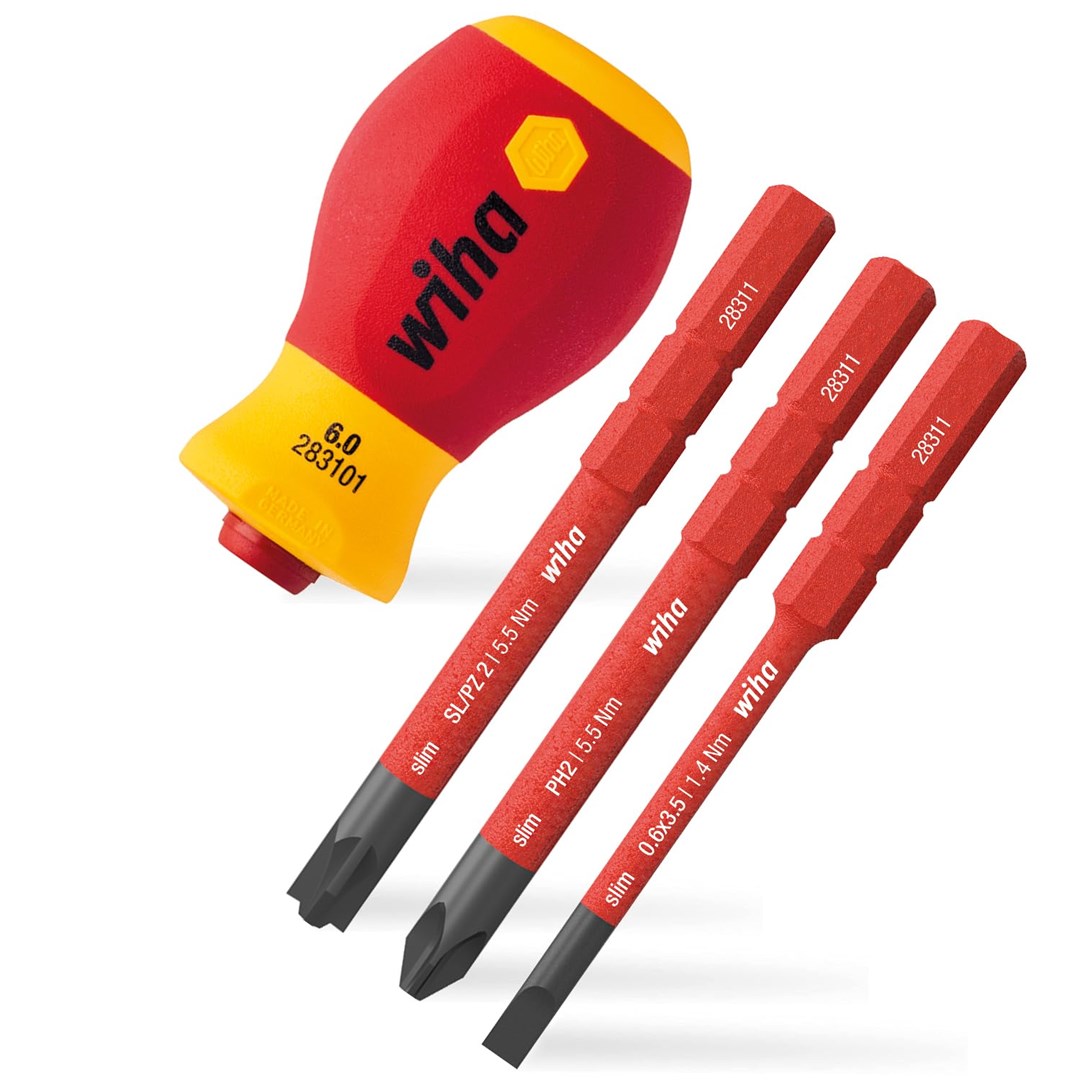 Wiha SoftFinish electric slimVario set odvijača s bitovima, 4-dijelni-0