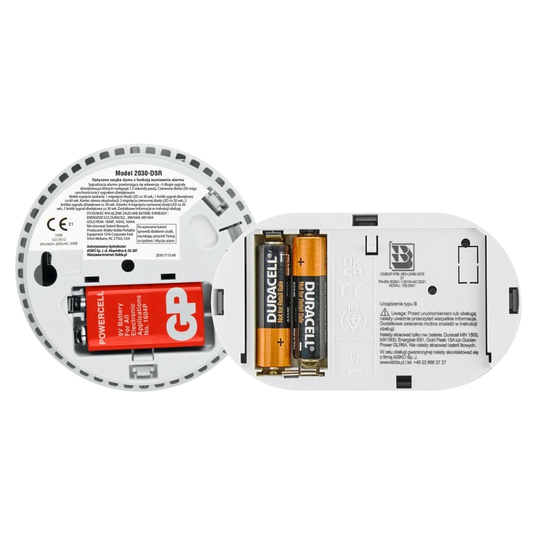 Set detektora KIDDE ugljični monoksid K5CO i dim 2030-DSR3-3
