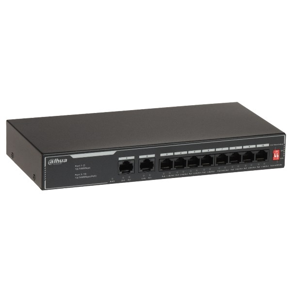 Mrežni switch DAHUA SF1010LP (10-port, 8x PoE)-0