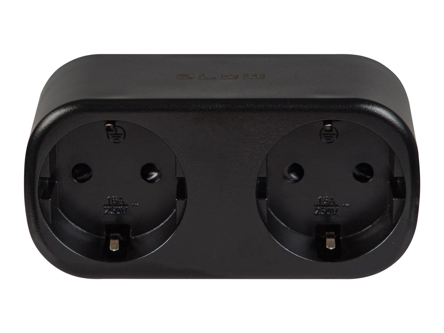 TUYA WiFi-controlled double smart socket, black-5